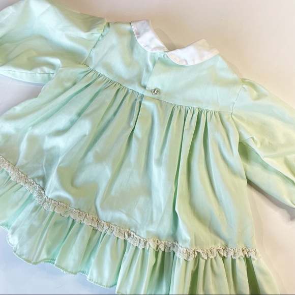 Vintage Polly Flinders Spring Circle Dress Hand Smocked Size 12 mo - Picture 4 of 8